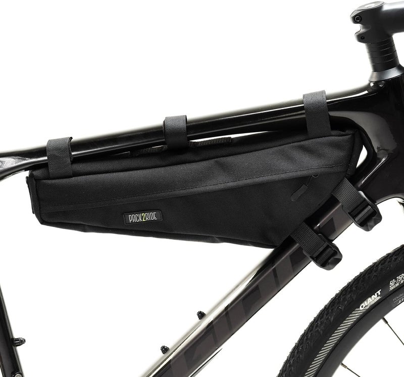 PACK2RIDE Mira Bike Frame Bag - Water Resistant, Durable Cordura Fabric & Bicycle Equipment Bag - Biking Storage, Bikepacking Pouch, Road for Cycling Adventures - Image 1